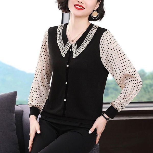 women's blouses & shirts doll collar chiffon shirt 2021 spring and autumn loose large size western style all-match casual, White
women's blouses & shirts doll collar chiffon shirt 2021 spring and autumn loose large size western style all-match casual, White