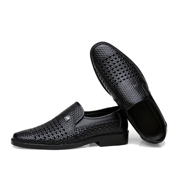 dress shoes genuine leather fashion men business loafers pointed toe black oxford breathable formal wedding
dress shoes genuine leather fashion men business loafers pointed toe black oxford breathable formal wedding