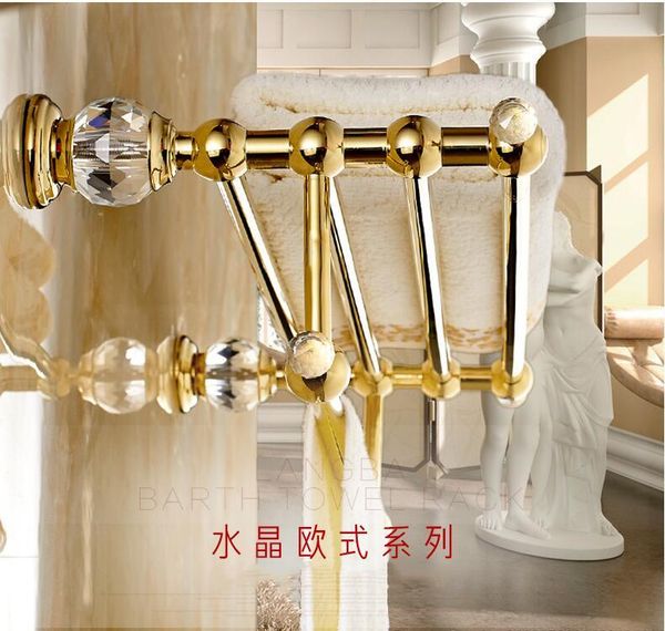 towel racks brass+crystal titanium gold plating rack,towel shelf with bar,towel holder bathroom accessories, lb8311
towel racks brass+crystal titanium gold plating rack,towel shelf with bar,towel holder bathroom accessories, lb8311