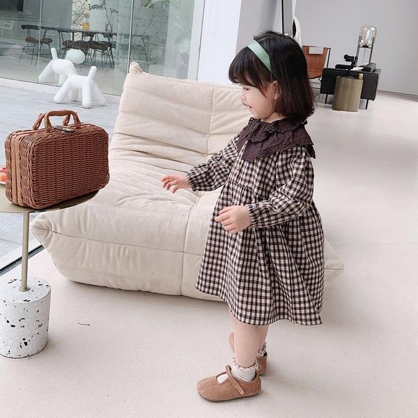 girl's dresses children dress clothing 2021 spring and autumn girl baby lace collar plaid korean style for, Red;yellow
girl's dresses children dress clothing 2021 spring and autumn girl baby lace collar plaid korean style for, Red;yellow