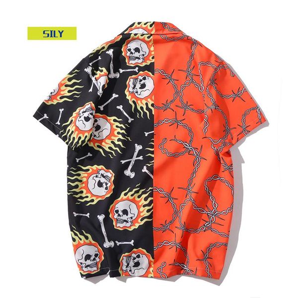 hip hop print short sleeve shirt men street hawaii beach oversize women fashion harujuku lovers shirts men's casual, White;black
hip hop print short sleeve shirt men street hawaii beach oversize women fashion harujuku lovers shirts men's casual, White;black