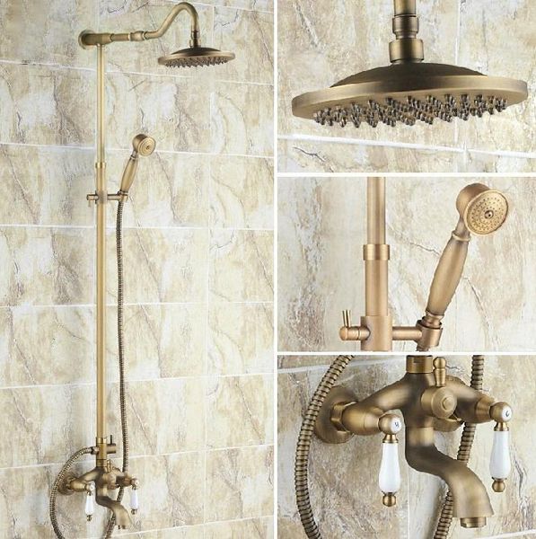 vintage antique brass dual ceramic handles bathroom 8 inch round rain shower faucet set bath tub mixer taps hand mrs245 sets
vintage antique brass dual ceramic handles bathroom 8 inch round rain shower faucet set bath tub mixer taps hand mrs245 sets