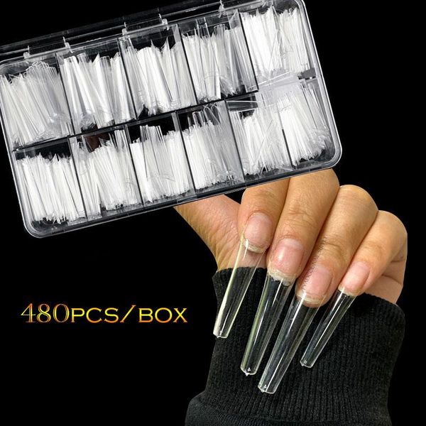 false nails 480pcs/box half cover nail tip c curve press on xxl coffin fake french acrylic salon accesorios, Red;gold
false nails 480pcs/box half cover nail tip c curve press on xxl coffin fake french acrylic salon accesorios, Red;gold