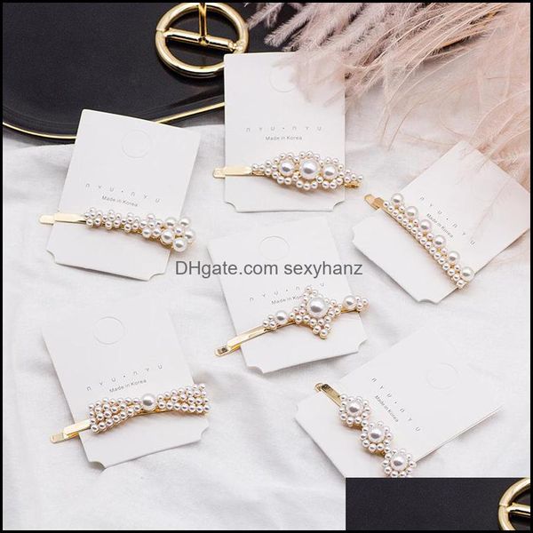 hair clips & barrettes jewelry europe fashion women girl pearls beads barrette hairpin clip pin sweet aessories s279 drop delivery 2021 vxok, Golden;silver
hair clips & barrettes jewelry europe fashion women girl pearls beads barrette hairpin clip pin sweet aessories s279 drop delivery 2021 vxok, Golden;silver