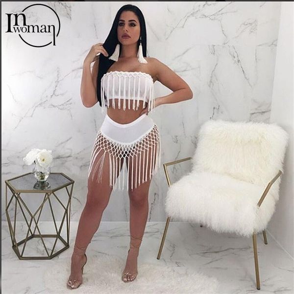 women's tracksuits inwoman two 2 piece set white women outifits ladies matching bodycon backless strapless high waist shorts sets, Gray
women's tracksuits inwoman two 2 piece set white women outifits ladies matching bodycon backless strapless high waist shorts sets, Gray