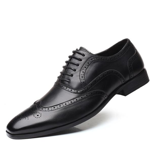 italian style leather shoes men formal oxford for brogue sapato social masculino chaussures hommes 2a dress, Black
italian style leather shoes men formal oxford for brogue sapato social masculino chaussures hommes 2a dress, Black