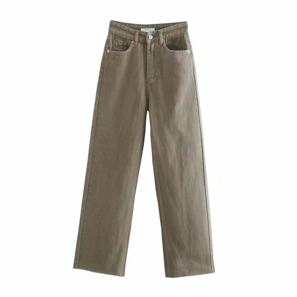 za high waist loose comfortable jeans for women fashionable casual straight pants jeans basic army green jeans, Blue
za high waist loose comfortable jeans for women fashionable casual straight pants jeans basic army green jeans, Blue