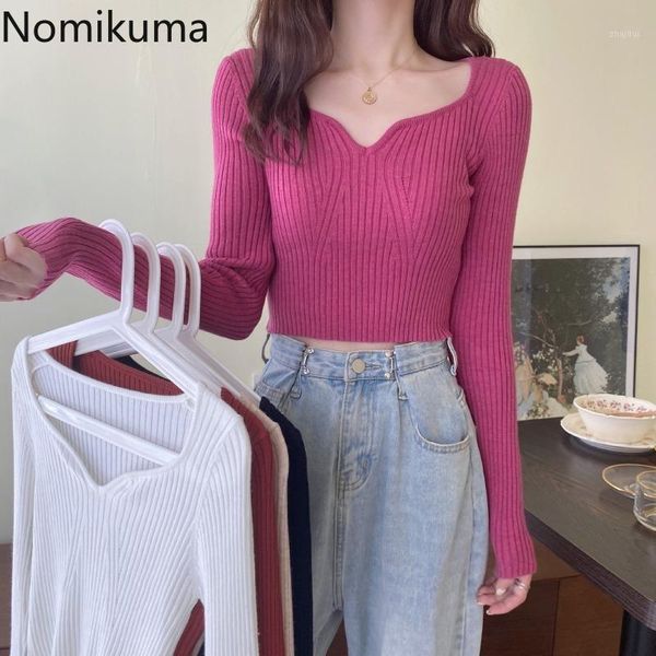 nomikuma knitted short pullover casual solid color long sleeve cropped korean chic slim sweater women ropa mujer 3d878 women's sweater, White;black
nomikuma knitted short pullover casual solid color long sleeve cropped korean chic slim sweater women ropa mujer 3d878 women's sweater, White;black