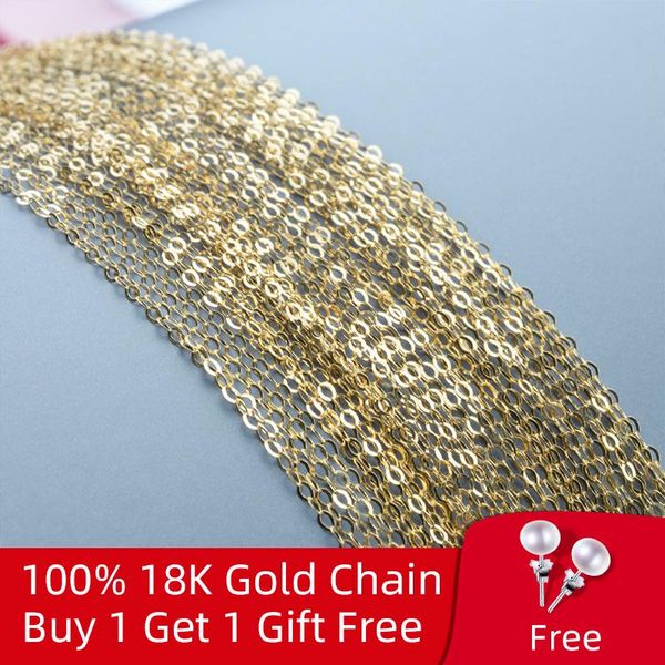 nymph genuine 18k white yellow gold chain 18 inches au750 cost price necklace pendant wendding party gift for womeng1002, Silver
nymph genuine 18k white yellow gold chain 18 inches au750 cost price necklace pendant wendding party gift for womeng1002, Silver