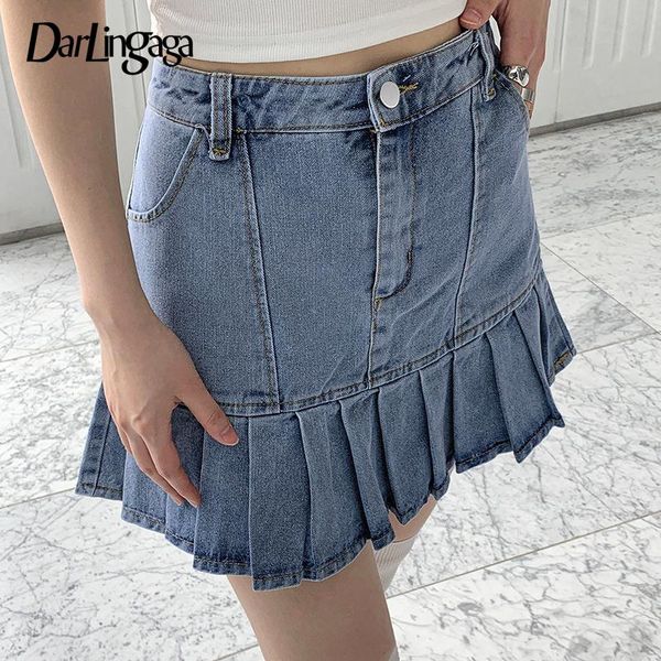 skirts darlingaga casual summer high waist denim skirt women solid korean fashion pleated girls aesthetic mini bottom, Black
skirts darlingaga casual summer high waist denim skirt women solid korean fashion pleated girls aesthetic mini bottom, Black
