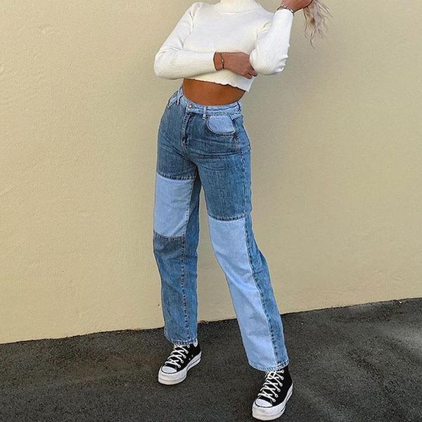 women's jeans plus size streetwear bodycon mom baggy summer casual patchwork straigh pants women high waisted denim cotton bottom, Blue
women's jeans plus size streetwear bodycon mom baggy summer casual patchwork straigh pants women high waisted denim cotton bottom, Blue