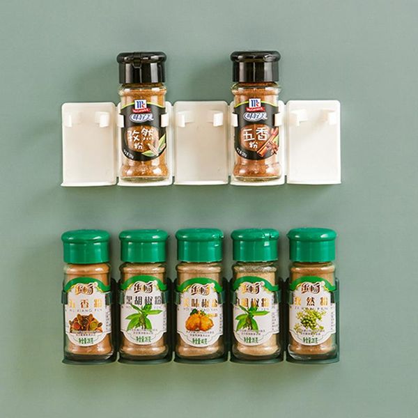 hooks & rails 5pcs wall mount spice rack,seasoning bottle holder,kitchen organizer,hanging jars clip storage rack
hooks & rails 5pcs wall mount spice rack,seasoning bottle holder,kitchen organizer,hanging jars clip storage rack