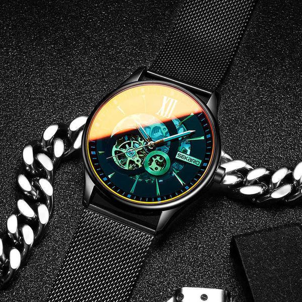 scaro automatic waterproof 2021 hollow men's watch fashion mechanical watchgnz7, Slivery;brown
scaro automatic waterproof 2021 hollow men's watch fashion mechanical watchgnz7, Slivery;brown