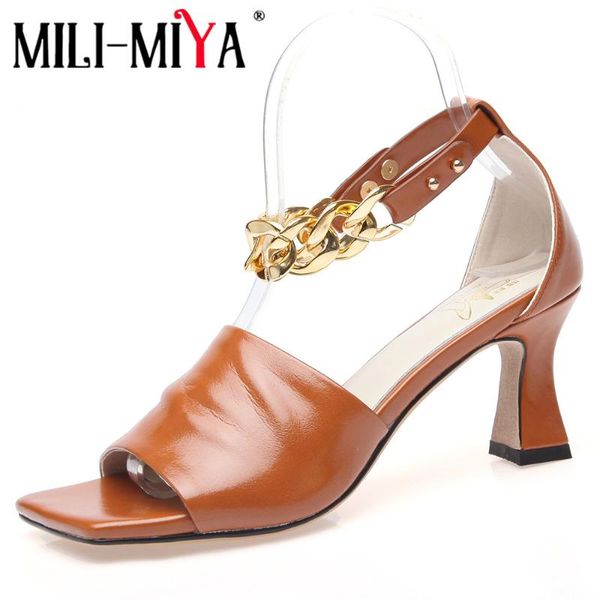 mili-miya 2021 design cow leather sandals women high heels square open toe ladies chains ankle strap summer prom party shoes dress, Black
mili-miya 2021 design cow leather sandals women high heels square open toe ladies chains ankle strap summer prom party shoes dress, Black