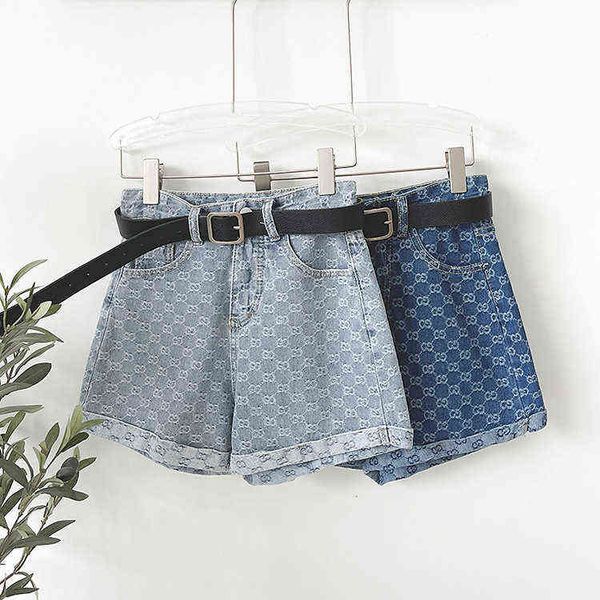 women's jeans double g jacquard jeans 2022 summer high waist and wide legs versatile loose a-shaped short pant's fashion, Blue
women's jeans double g jacquard jeans 2022 summer high waist and wide legs versatile loose a-shaped short pant's fashion, Blue
