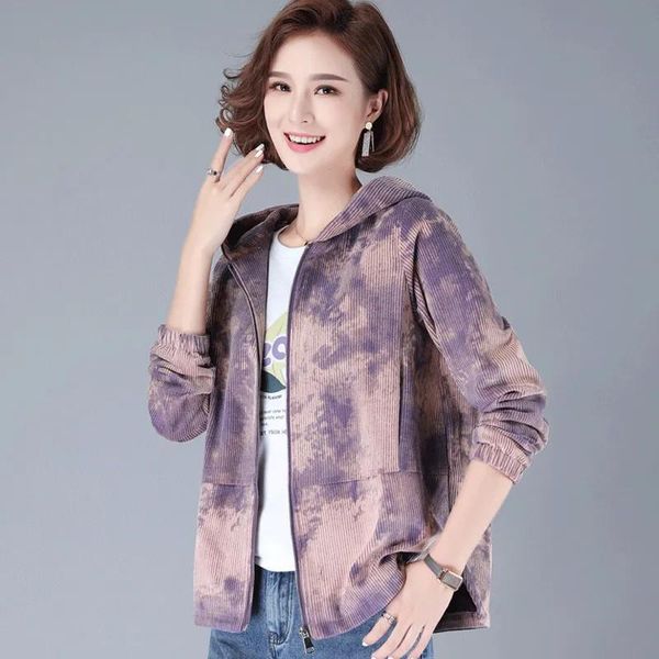 women's jackets 2021 autumn long sleeve hooded coat corduroy casual windbreaker female jacket zipper outwear plus size 4xl, Black;brown
women's jackets 2021 autumn long sleeve hooded coat corduroy casual windbreaker female jacket zipper outwear plus size 4xl, Black;brown