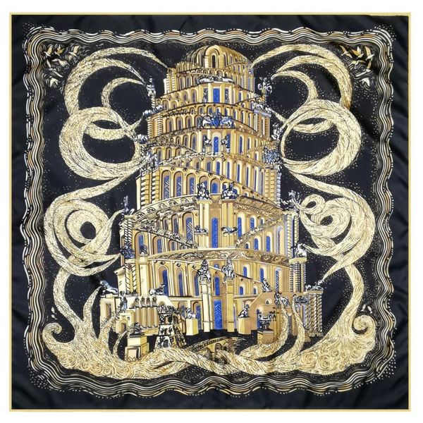 scarves manual hand rolled foulards twill silk scarf women tower print square echarpes curled wraps femme bandana hijabs 90cm, Blue;gray
scarves manual hand rolled foulards twill silk scarf women tower print square echarpes curled wraps femme bandana hijabs 90cm, Blue;gray