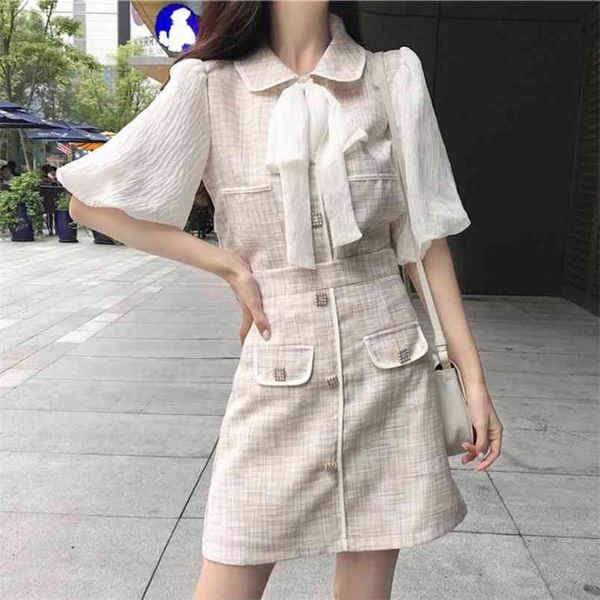 small fragrance summer 2 piece set women outfits korean sweet puff sleeve shirt + mini skirt suits ensemble femme matching sets 210514, White
small fragrance summer 2 piece set women outfits korean sweet puff sleeve shirt + mini skirt suits ensemble femme matching sets 210514, White