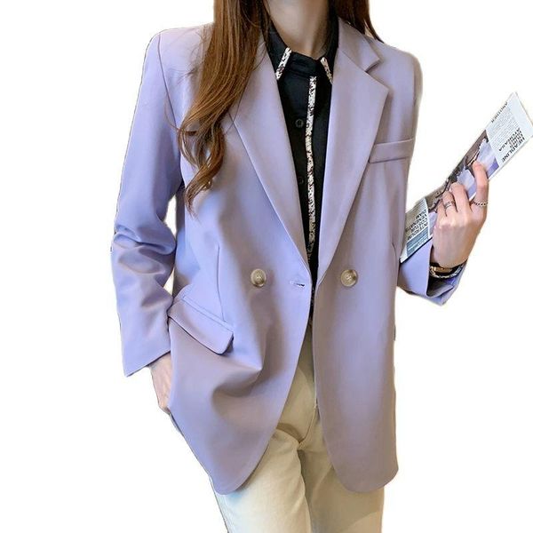 women's suits & blazers autumn chic solid color elegant blazer women jacket ladies single button loose v-neck long sleeve cardigan purp, White;black
women's suits & blazers autumn chic solid color elegant blazer women jacket ladies single button loose v-neck long sleeve cardigan purp, White;black