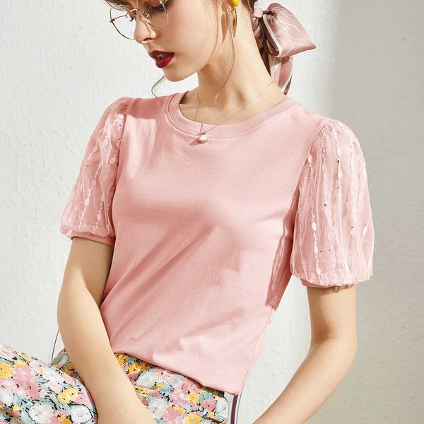 mesh puff sleeve t shirt women summer cotton patchwork t- womens ladies clothes england style tee femme 210615, White
mesh puff sleeve t shirt women summer cotton patchwork t- womens ladies clothes england style tee femme 210615, White