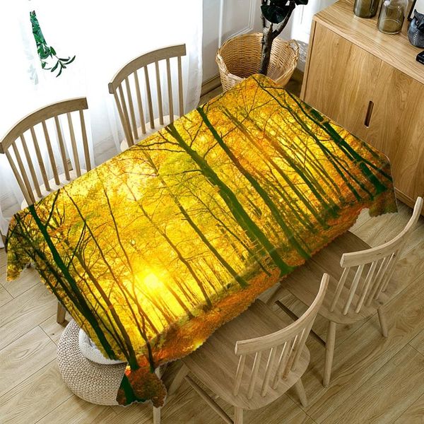 table cloth customize 3d tablecloth yellow forest sunlight scenery pattern washable polyester dining wedding cover
table cloth customize 3d tablecloth yellow forest sunlight scenery pattern washable polyester dining wedding cover