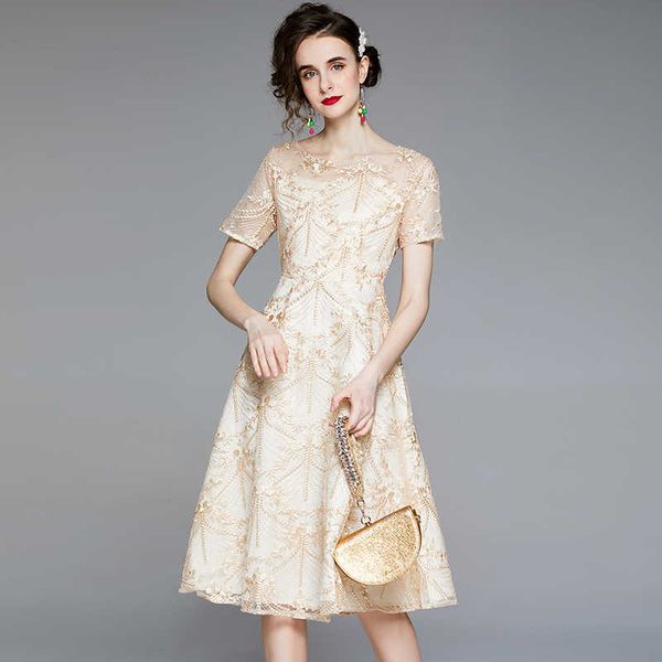 women summer designer elegant embroidery mesh dress slim cocktail wedding party robe ladies vintage dress vestidos 210525, Black;gray
women summer designer elegant embroidery mesh dress slim cocktail wedding party robe ladies vintage dress vestidos 210525, Black;gray