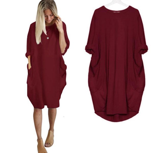 casual dresses s-5xl summer dress women pockets street office lady loose a-line plus size o neck midi female vestidos blk9, Black;gray
casual dresses s-5xl summer dress women pockets street office lady loose a-line plus size o neck midi female vestidos blk9, Black;gray