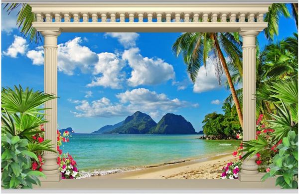 wallpapers wall paper 3 d custom mural on the roman column island beach seascape home decor po wallpaper in living room
wallpapers wall paper 3 d custom mural on the roman column island beach seascape home decor po wallpaper in living room