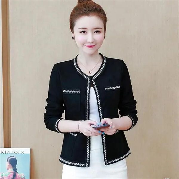 women's jackets out of 2021 spring, korean fashion small fragrance short coat temperament all-match slim cardigan trend, Black;brown
women's jackets out of 2021 spring, korean fashion small fragrance short coat temperament all-match slim cardigan trend, Black;brown
