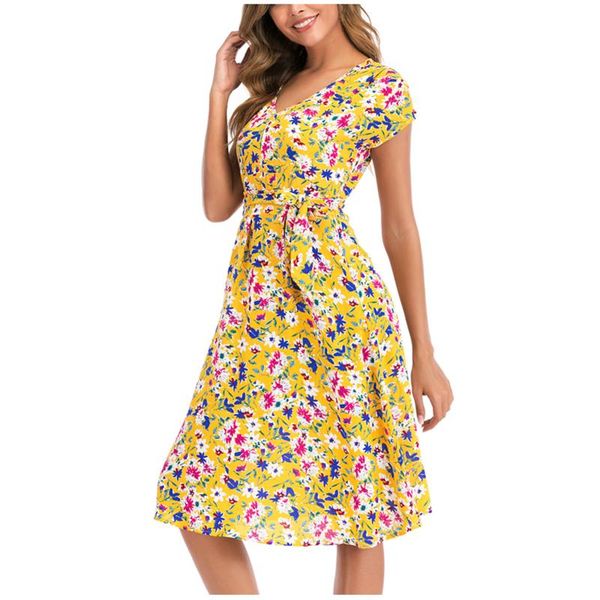 casual dresses 2021 spring boho floral dress women v neck high waist short sleeve print for fashion vestidos mujer, Black;gray
casual dresses 2021 spring boho floral dress women v neck high waist short sleeve print for fashion vestidos mujer, Black;gray