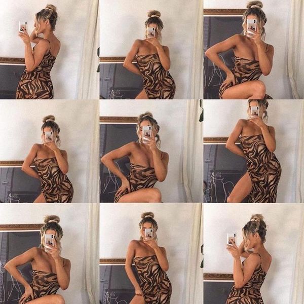 casual dresses women's summer suspender dress fashion tiger pattern one shoulder strapless slim fit party nightclub sheath long, Black;gray
casual dresses women's summer suspender dress fashion tiger pattern one shoulder strapless slim fit party nightclub sheath long, Black;gray