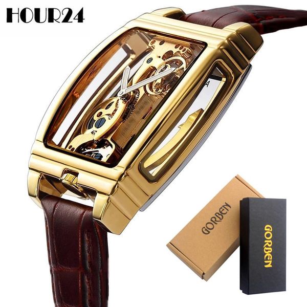 wristwatches classic mens automatic menchanical watch turbullion luxury gold steel transparent dial skeleton watches for men clock wristwatc, Slivery;brown
wristwatches classic mens automatic menchanical watch turbullion luxury gold steel transparent dial skeleton watches for men clock wristwatc, Slivery;brown