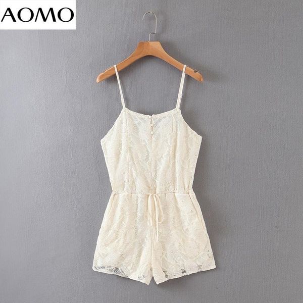 women's jumpsuits & rompers aomo women lace playsuits adjustable spaghetti strap sleeveless ladies summer casual chic hy233a, Black;white
women's jumpsuits & rompers aomo women lace playsuits adjustable spaghetti strap sleeveless ladies summer casual chic hy233a, Black;white
