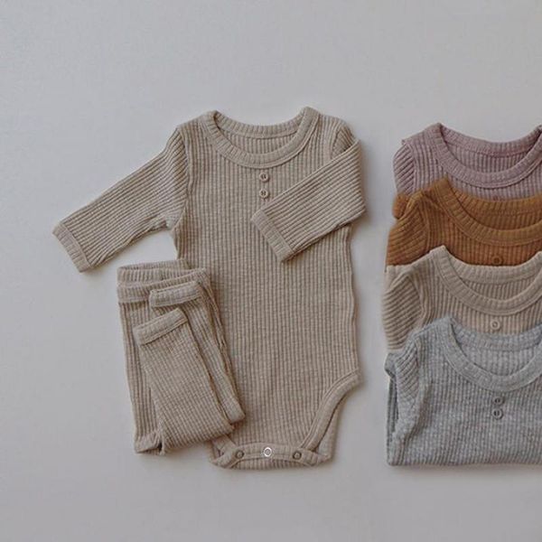 clothing sets born baby ribbed cotton bodysuit + leggings pants suit for autumn girls outfits boys long sleeve clothes set, White
clothing sets born baby ribbed cotton bodysuit + leggings pants suit for autumn girls outfits boys long sleeve clothes set, White