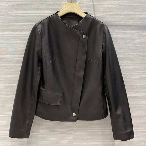 women's jackets 2021 high street solid elegant 100% sheepskin jacket women o-neck long sleeve skew zip-up fashion coat lady, Black;brown
women's jackets 2021 high street solid elegant 100% sheepskin jacket women o-neck long sleeve skew zip-up fashion coat lady, Black;brown