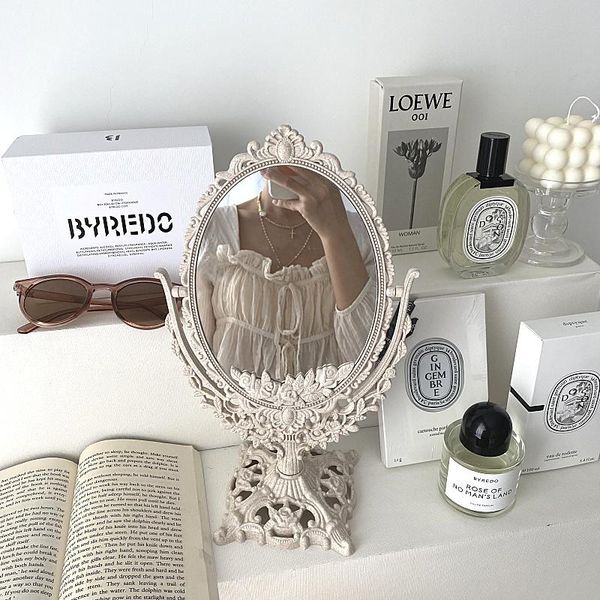european style makeup mirror vintage floral oval handhold home decor mirrors 
european style makeup mirror vintage floral oval handhold home decor mirrors