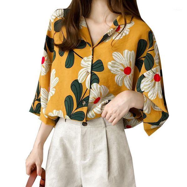women's blouses & shirts vintage chiffon print womens 2021 summer korean thin half sleeve and harajuku floral sun-proof clothing, White
women's blouses & shirts vintage chiffon print womens 2021 summer korean thin half sleeve and harajuku floral sun-proof clothing, White
