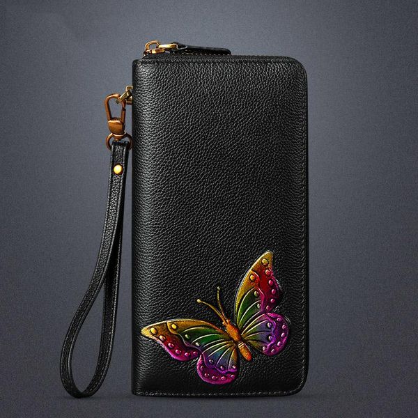 wallets fashion flower genuine leather women wallet ladies butterfly purse 2021 female long zipper portemonnee, Red;black
wallets fashion flower genuine leather women wallet ladies butterfly purse 2021 female long zipper portemonnee, Red;black