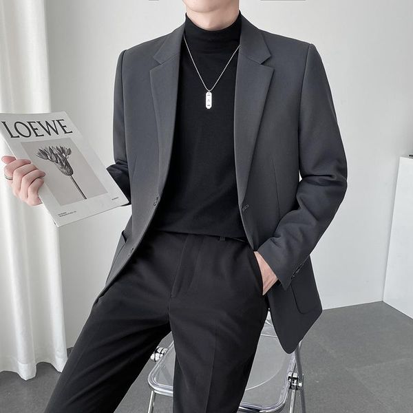 men's suits & blazers oimg autumn casual suit dark stripes loose korean light mature style jacket, White;black
men's suits & blazers oimg autumn casual suit dark stripes loose korean light mature style jacket, White;black