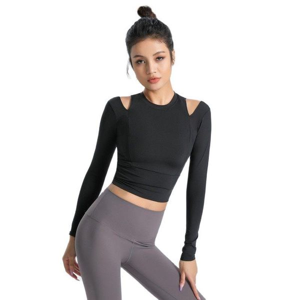 yoga outfit gym wear long sleeve women autumn quick dry european american sports tight fit professional running training t-shirt
yoga outfit gym wear long sleeve women autumn quick dry european american sports tight fit professional running training t-shirt