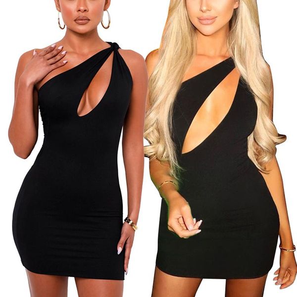 women's swimwear women\u2021s fashion solid color short dress one-shoulder irregular hollow skinny, White;black
women's swimwear women\u2021s fashion solid color short dress one-shoulder irregular hollow skinny, White;black