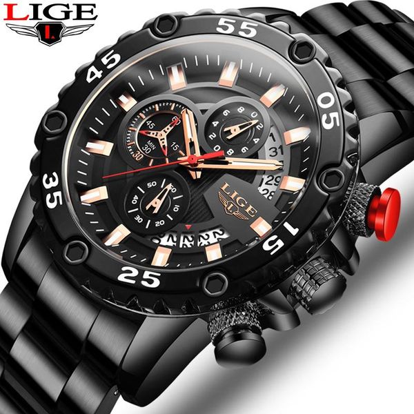 wristwatches lige sports watches men aircraft pointer luminous quartz watch 30m waterproof blue full steel military wrist with box, Slivery;brown
wristwatches lige sports watches men aircraft pointer luminous quartz watch 30m waterproof blue full steel military wrist with box, Slivery;brown