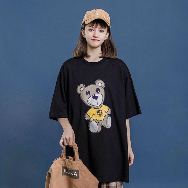 women's t-shirt korean style clothing 2021 summer casual plus size tee kawaii short sleeve streetwear cotton clothes, White
women's t-shirt korean style clothing 2021 summer casual plus size tee kawaii short sleeve streetwear cotton clothes, White