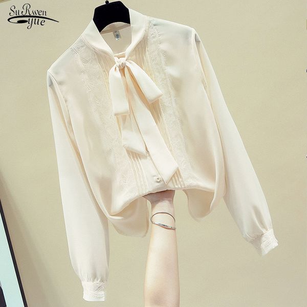 autumn and winter fashion long sleeve bow tie shirt women clothing loose chiffon lace women's blouse 11224 210521, White
autumn and winter fashion long sleeve bow tie shirt women clothing loose chiffon lace women's blouse 11224 210521, White