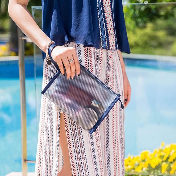 cosmetic bags & cases women transparent mesh bag travel bath toiletry wash lady summer makeup case handbag beach storage pouch
cosmetic bags & cases women transparent mesh bag travel bath toiletry wash lady summer makeup case handbag beach storage pouch