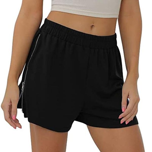 women's shorts women casual soft comfy activewear high elasticity lounge with zipper leggings fitness jogging clothing#f3, White;black
women's shorts women casual soft comfy activewear high elasticity lounge with zipper leggings fitness jogging clothing#f3, White;black