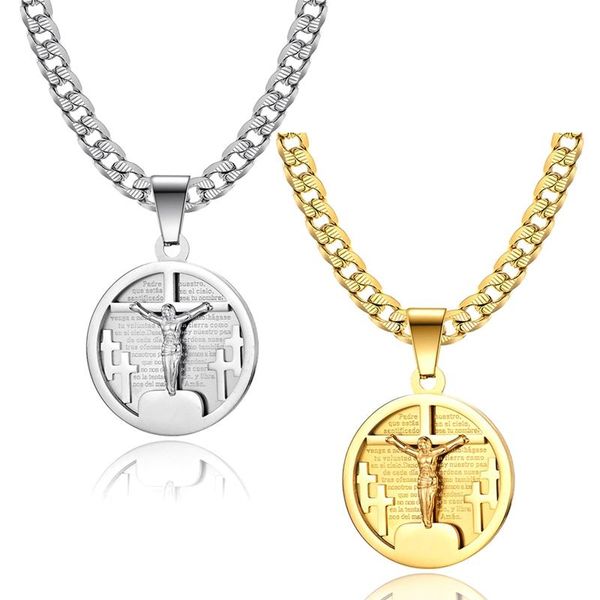 hip hop jesus cross pendant necklace for men gold silver color stainless steel chain prayer necklaces jewelry
hip hop jesus cross pendant necklace for men gold silver color stainless steel chain prayer necklaces jewelry