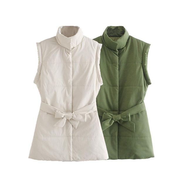 women's vests 2021 winter regular vest white zipper lapel pocket lace-up warm cotton quilted jacket sleeveless casual parka tangada, Black;white
women's vests 2021 winter regular vest white zipper lapel pocket lace-up warm cotton quilted jacket sleeveless casual parka tangada, Black;white