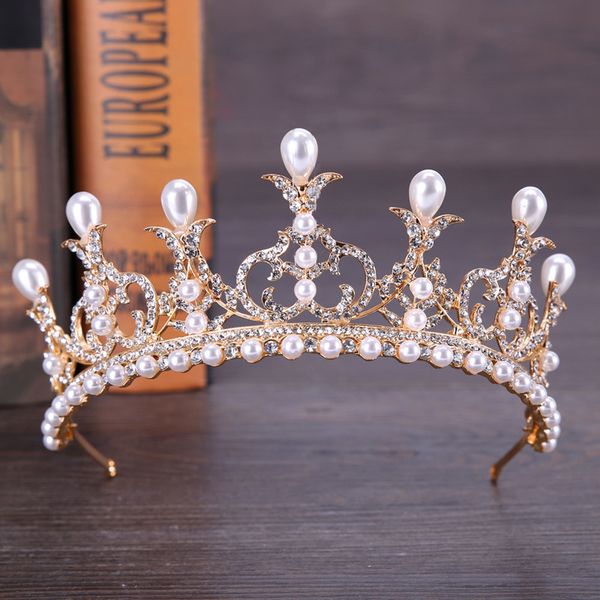 vintage bridal crown golden rhinestone crystal pearl headband crown wedding hair accessories princess crown bridal wedding crowndio chan con, White;golden
vintage bridal crown golden rhinestone crystal pearl headband crown wedding hair accessories princess crown bridal wedding crowndio chan con, White;golden
