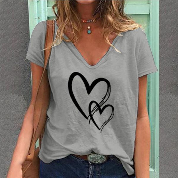 women's t-shirt women v-neck t-shirts summer short sleeve t shirt harajuku love printed casual tee clothing, White
women's t-shirt women v-neck t-shirts summer short sleeve t shirt harajuku love printed casual tee clothing, White